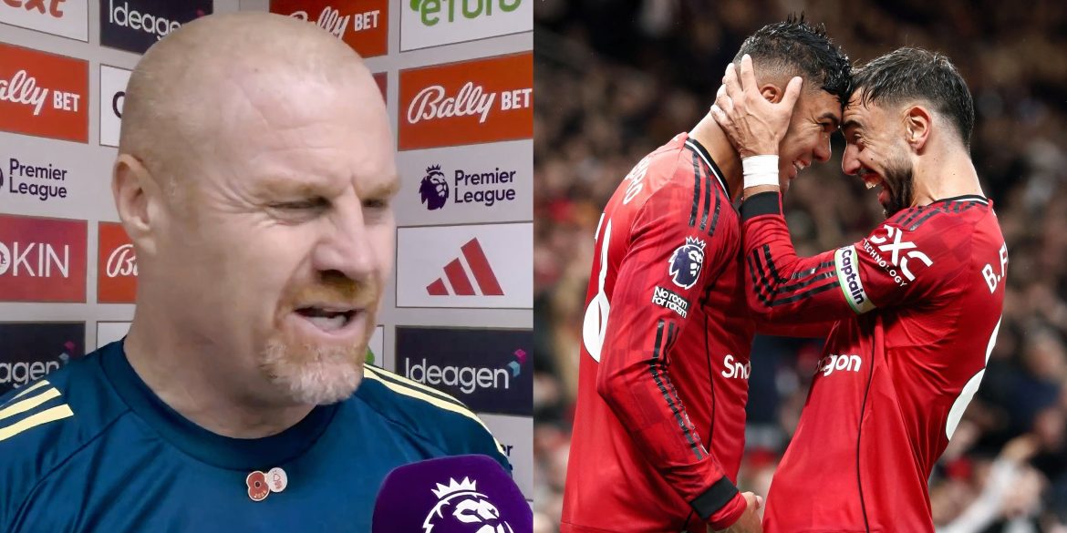 Sean Dyche fuming at Bruno Fernandes moment in Man Utd draw at Nottingham Forest
